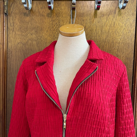 Frank Lyman Design Red Jacket Size 16 - Picture 5 of 13